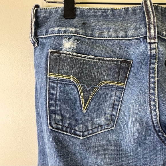 Diesel Bootcut Jeans Size 29 Medium Wash Distressed 100% Cotton - Picture 10 of 14
